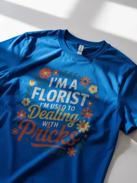 I’m A Florist I’m Used to Dealing with Pricks T-Shirt - Image 11