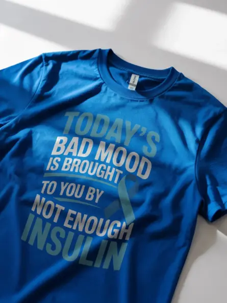 Insulin T Shirt – Bold Funny “Not Enough Insulin” Mood Tee for Diabetics - Image 2