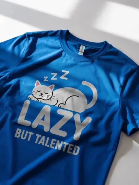 Lazy Cat Shirt – Funny & Minimalist Gift for Creative Students - Image 11