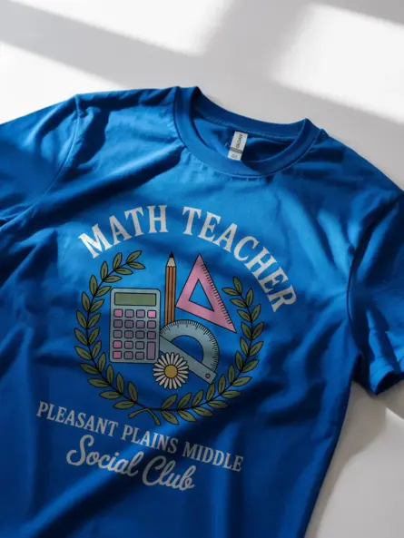 Math Teacher Shirt – Vintage Pastel Social Club Tee for Women - Image 11