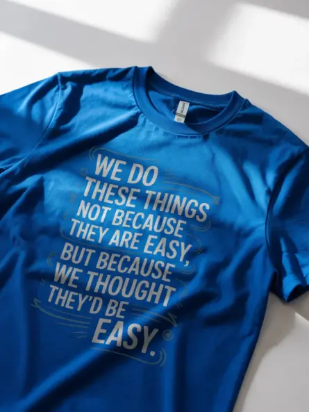 Motivational T-Shirt for New Professionals – Curved Quote Design - Image 11