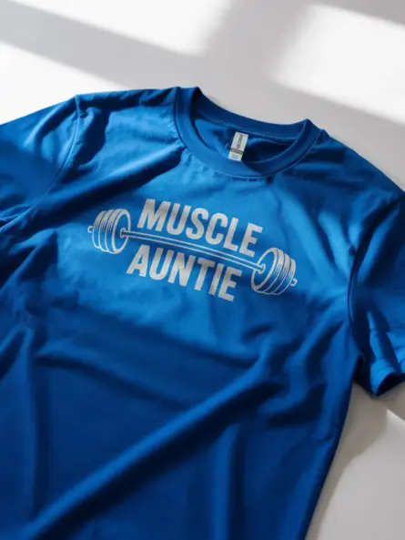 Muscle Auntie T-Shirt for Strong Fitness-Loving Women - Image 8