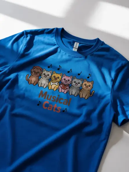 Adorable Musical Cats Music Cat T-Shirt for Pet & Band Lovers - Image 11