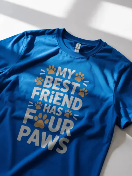 My Best Friend Has Four Paws Shirt – Bold Dog Lover Tee - Image 8