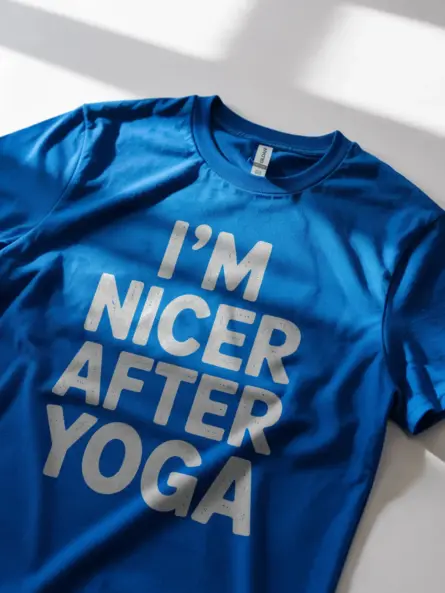 Nicer After Yoga Shirt – Funny Minimalist Self-Care Tee - Image 11
