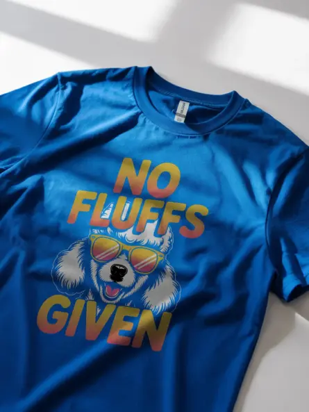 No Fluffs Given Poodle Shirt Bold and Funny Dog Mom Tee - Image 12