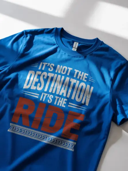 Bold Off Road T Shirt – “It’s Not the Destination It’s the Ride” Motivational Quote - Image 11