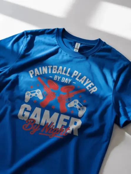 Paintball Gamer T-Shirt for Men – Dual Hobby Shirt for Players - Image 2