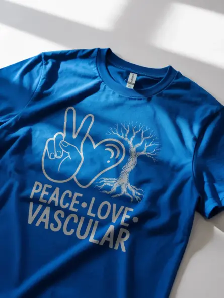 Peace Love Vascular T-Shirt for Medical Heroes - Image 5