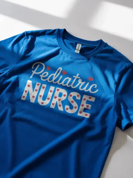 Pediatric Nurse Shirt with Heart Design - Image 2