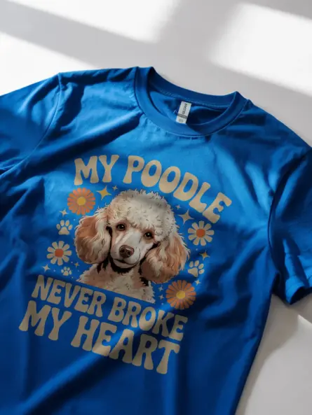 Poodle Never Broke My Heart Shirt – Vintage Groovy Dog Tee - Image 8