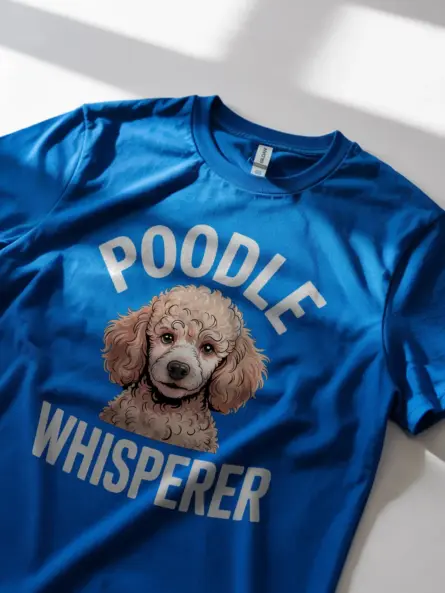 Empowering Poodle Whisperer Shirt – Fluffy Dog Lover Tee - Image 12