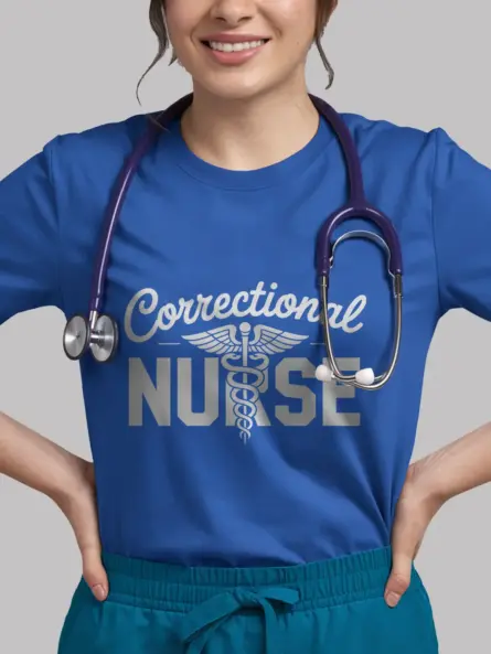 Royal Blue Correctional Nurse Shirt for Jail Nurses