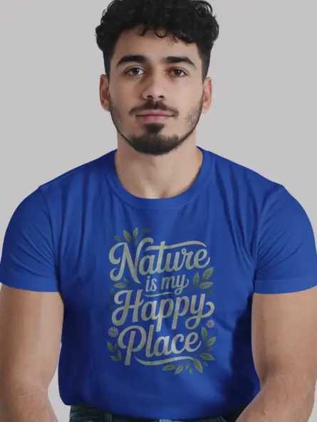Mindful Nature T-Shirt for Women "Nature Is My Happy Place" - Image 12