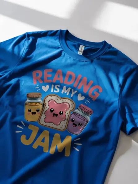 Reading Is My Jam Shirt – Adorable Pun Tee for Book Lovers - Image 11