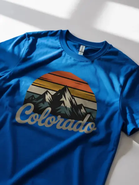 Retro Colorado Mountain T-Shirt for Outdoor Adventure Fans - Image 11