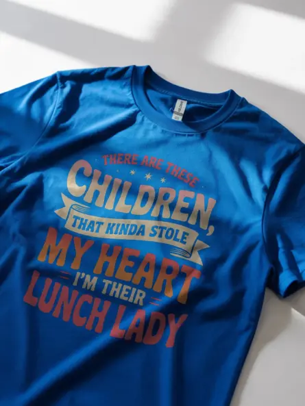 Retro Lunch Lady T-Shirt with Heartfelt Quote - Image 11