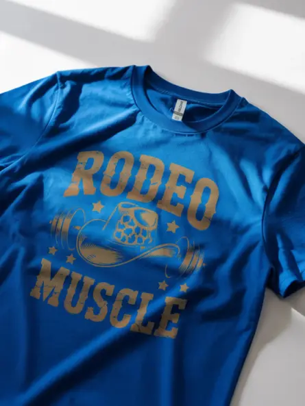 Rodeo Muscle T-Shirt – Vintage Western Cowboy Gym Shirt - Image 11