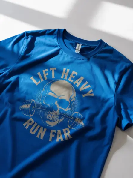 Skull Barbell Hybrid Athlete T-Shirt for CrossFit & Lifters - Image 12