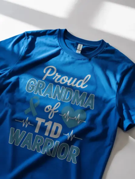 T1D Grandma Shirt – Proud Diabetes Warrior Support Tee for Grandmothers - Image 8