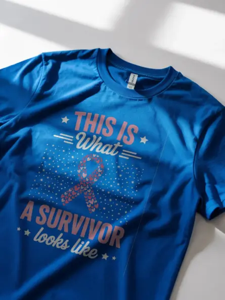 Empowering Breast Cancer Survivor Shirt – “This Is What a Survivor Looks Like” Tee - Image 13