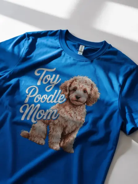 Toy Poodle Mom Shirt – Elegant Apricot Dog Lover Tee - Image 12