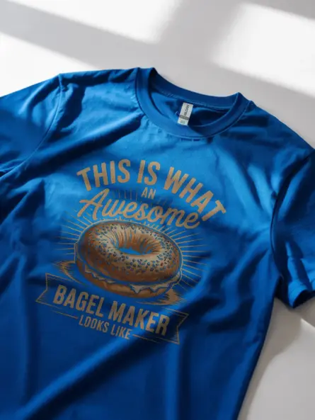 Bold Vintage Bagel Maker T-Shirt for Bakers - Image 11