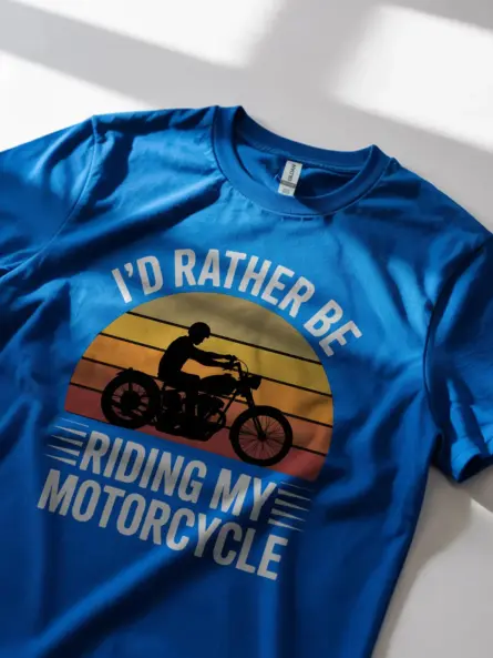 Vintage Motorcycle T-Shirt – Retro Sunset Rider Graphic Tee - Image 11