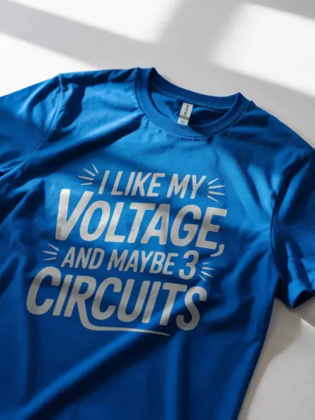 Voltage Humor Shirt for Electricians & STEM Nerds - Image 11