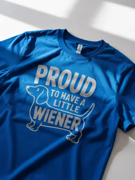 Vintage Wiener Dog Shirt – Proud to Have a Little Wiener Tee - Image 8