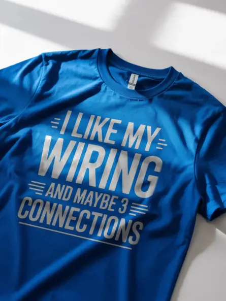Wiring Humor T-Shirt for Electricians - Image 11