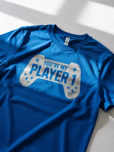 You're My Player 1 Gamer Couple Player 1 T-Shirt - Image 2