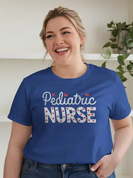 Pediatric Nurse Shirt with Heart Design - Image 3
