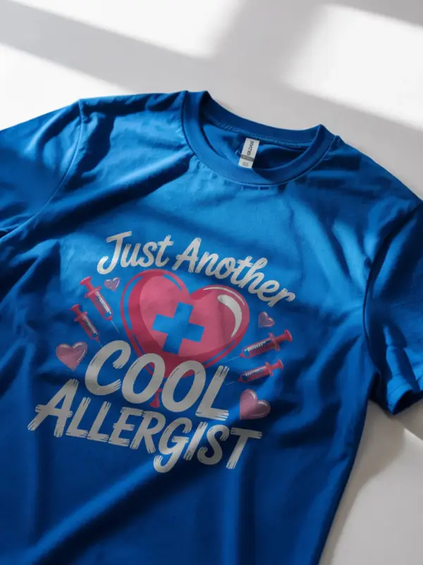 Royal Blue Lifestyle Just Another Cool Allergist Tee for Women
