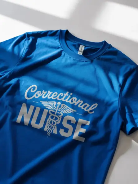 Royal Blue Lifestyle Correctional Nurse T-Shirt for Women