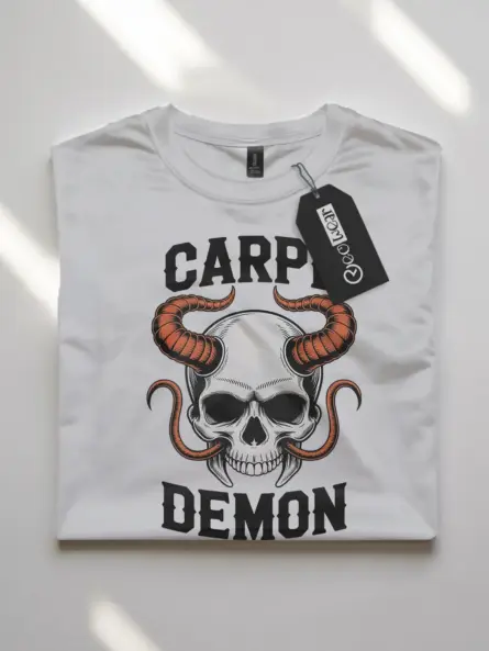 white flatlay Shirt – Carpe Demon – carpe demon skull t-shirt