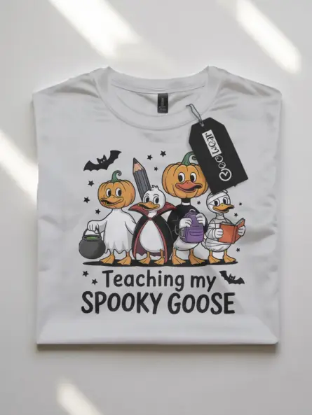 spooky goose teacher shirt