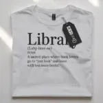 library definition t-shirt