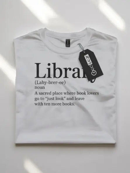 library definition t-shirt
