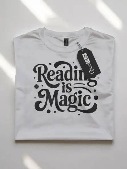 Reading Is Magic T-Shirt – Whimsical Literacy Apparel for Teachers & Book Lovers - Image 4