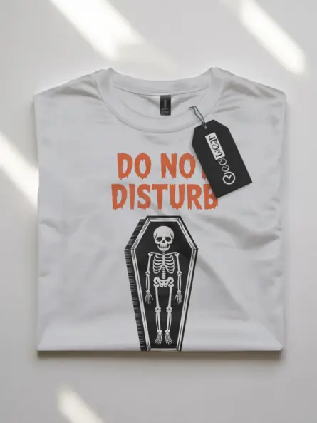 Do Not Disturb Skeleton T-Shirt Halloween - Image 10