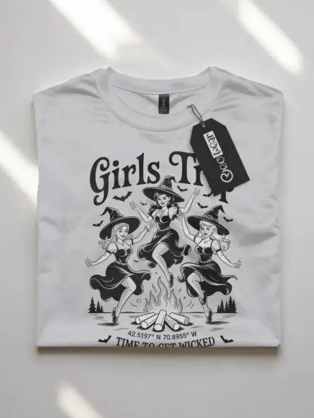 Epic Girls Trip Witch T-Shirt for Halloween Parties - Image 11