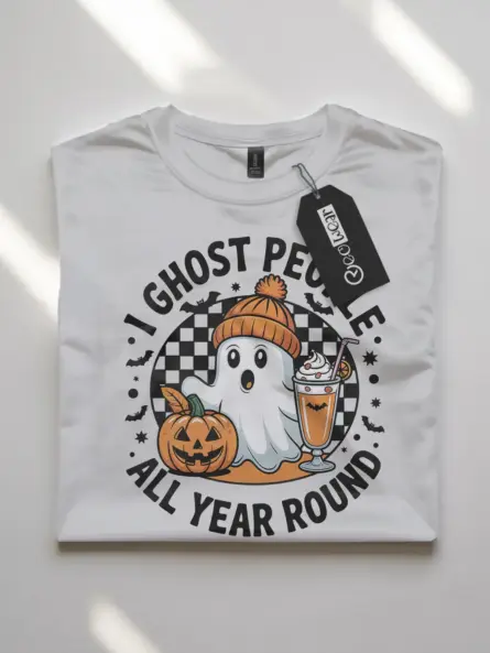 Introvert Ghost T-Shirt – Funny I Ghost People All Year Round Tee - Image 7