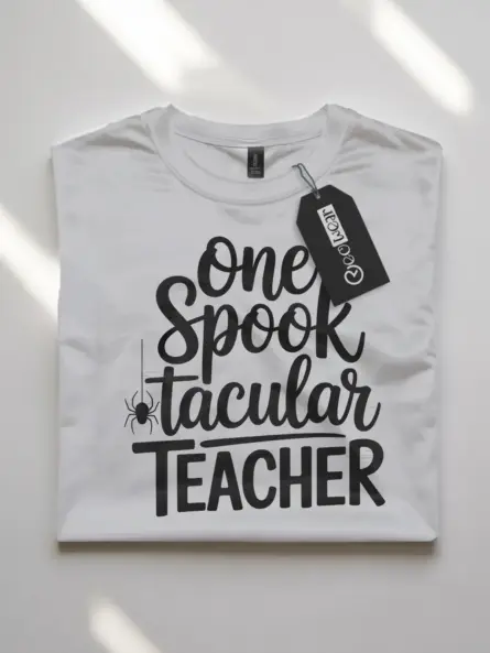 One Spooktacular Teacher Shirt – Cute Halloween Tee for Classroom Fun - Image 10