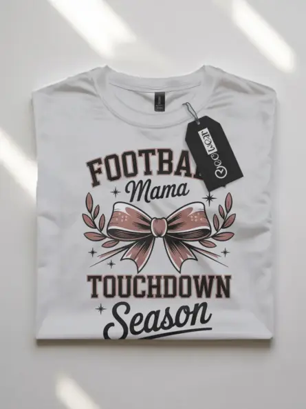 Stylish Football Mama T-Shirt for Game Day Wins - Image 10