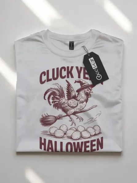 lifestyle – funny poultry Halloween shirt royal blue version
