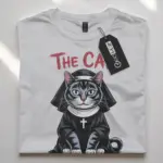 gothic cat nun shirt