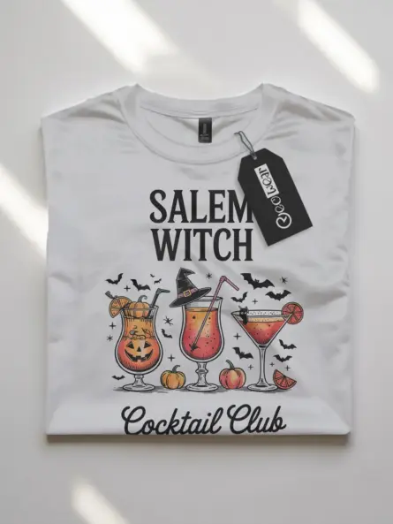 Witchy Salem Witch Cocktail Club Shirt - Image 10