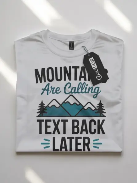 Adventure Mountain T-Shirt – Minimalist Nature Graphic for Hikers - Image 10