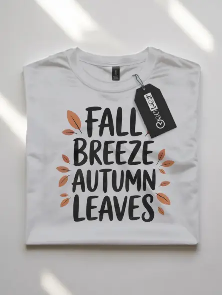 Autumn Leaves T-Shirt – Minimalist Fall Quote Tee for Cozy Aesthetic - Image 10